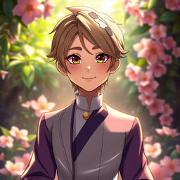 A stunning and detailed portrait of a character with a vibrant background