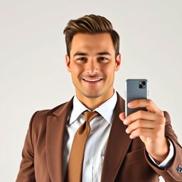 A portrait of a person taking a driver's license photo, dressed in elegant western attire