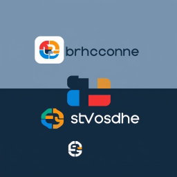 A newly designed logo that creatively combines elements from two existing logos