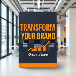 A flat cover design set in a realistic modern office environment that conveys professionalism and innovation