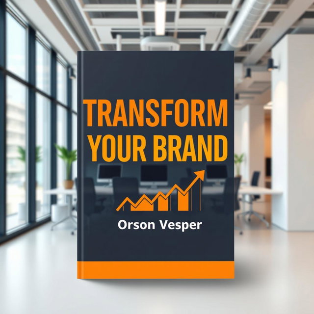 A flat cover design set in a realistic modern office environment that conveys professionalism and innovation