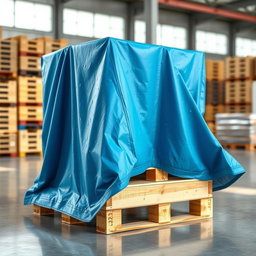 A highly detailed and functional design concept of a reusable waterproof pallet and load cover
