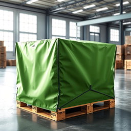 A realistic design of a reusable waterproof pallet and load cover