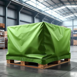 A realistic design of a reusable waterproof pallet and load cover
