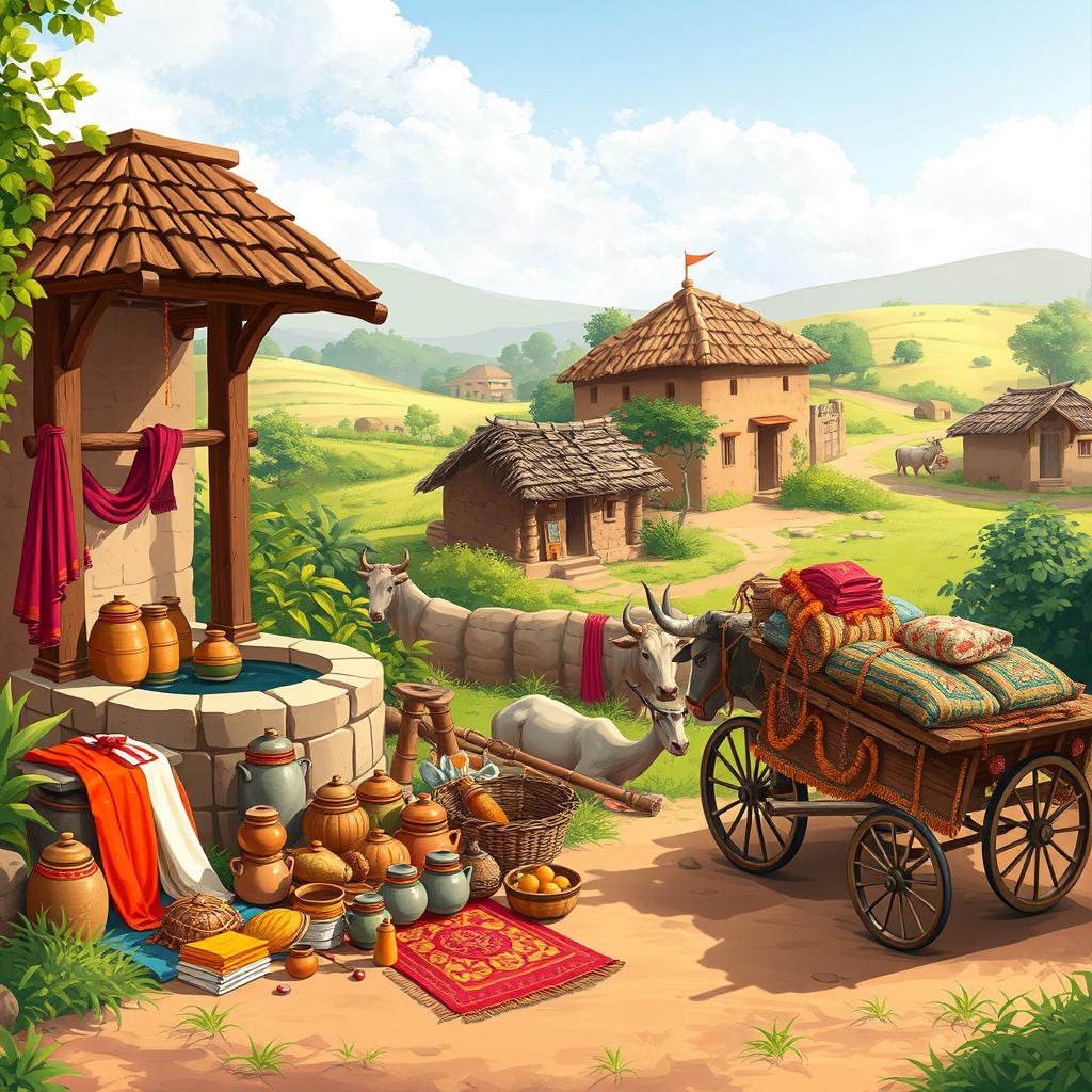 Vibrant Maharashtrian Village Scene