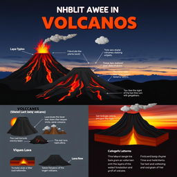 An informative visual representation about volcanoes