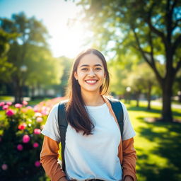 A beautifully composed portrait of a person, capturing the essence of their character with vibrant colors and soft lighting