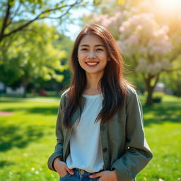 A beautifully composed portrait of a person, capturing the essence of their character with vibrant colors and soft lighting