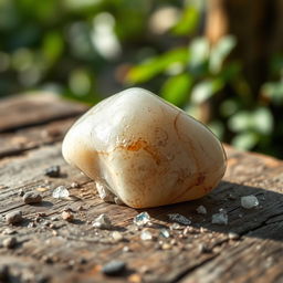 An attractive and captivating image of a Lye stone, showcasing its natural beauty and unique texture