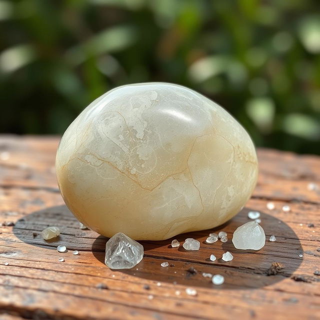 An attractive and captivating image of a Lye stone, showcasing its natural beauty and unique texture