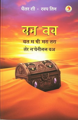 A captivating book cover for a Hindi novel titled "गुप्त खज़ाना: एक भूली हुई दास्तां" (Hidden Treasure: A Forgotten Tale)