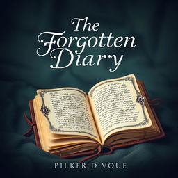 A visually striking book cover for a pocket novel titled 'The Forgotten Diary'