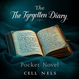 A visually striking book cover for a pocket novel titled 'The Forgotten Diary'