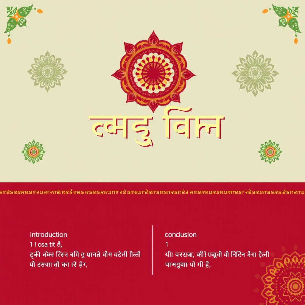 Elegant Hindi Presentation Template