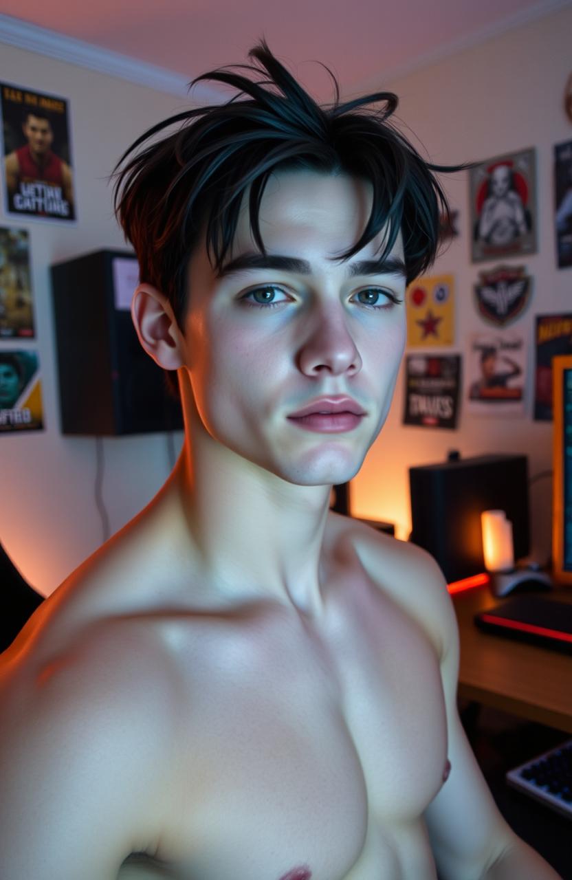 A young adult male with an athletic build, indicative of years of playing casual sports