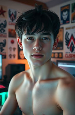 A young adult male with an athletic build, indicative of years of playing casual sports