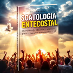 A thought-provoking book cover for 'Escatologia Pentecostal: O Retorno de Cristo e a Promessa do Avivamento Final'