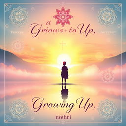 A beautiful and inspiring book cover design depicting the spiritual journey of a child growing up