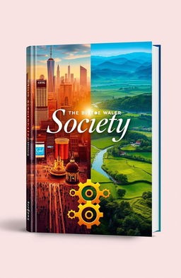 A visually captivating book cover design featuring the title 'Society' prominently displayed in an elegant font