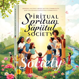 An inspiring and visually rich book cover design focused on the spiritual themes within society