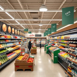 An ideal supermarket showcasing the best features for a delightful shopping experience