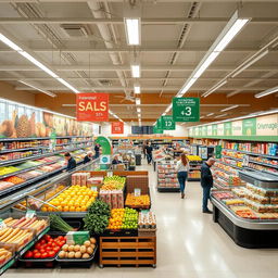 An ideal supermarket showcasing the best features for a delightful shopping experience