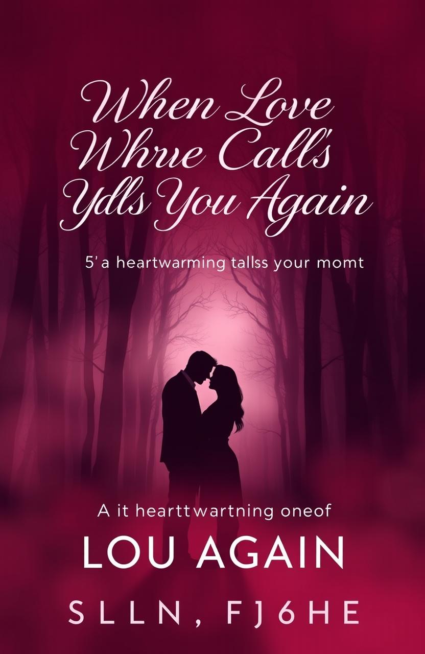 A captivating front cover for a romance novel titled 'When Love Calls You Again'