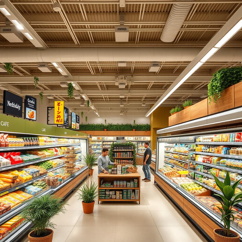 Well-designed medium-sized supermarket spaces that create an enjoyable shopping experience