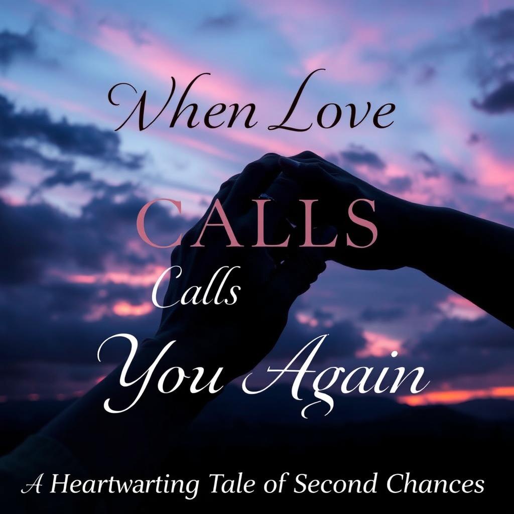 A mesmerizing front cover for a romance novel titled 'When Love Calls You Again'