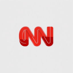A logo design inspired by the CNN YouTube logo style, featuring the letters 'CNM' in bold, modern font