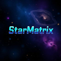 A modern and sleek logo featuring the words 'StarMatrix' in a bold and futuristic font