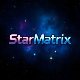 A modern and sleek logo featuring the words 'StarMatrix' in a bold and futuristic font