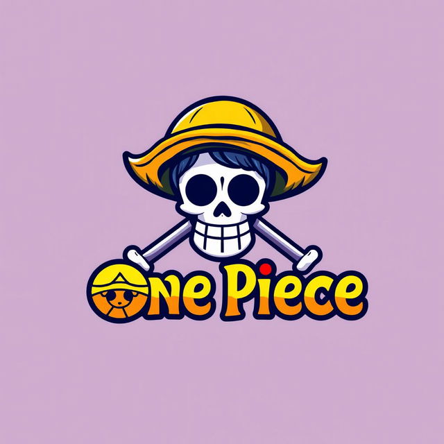 A creative logo design inspired by the popular anime and manga series 'One Piece'