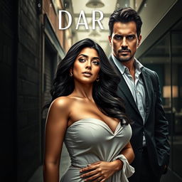 An intriguing cover design for a novel featuring Aldara Dwi Putri, a beautiful woman with curvy proportions