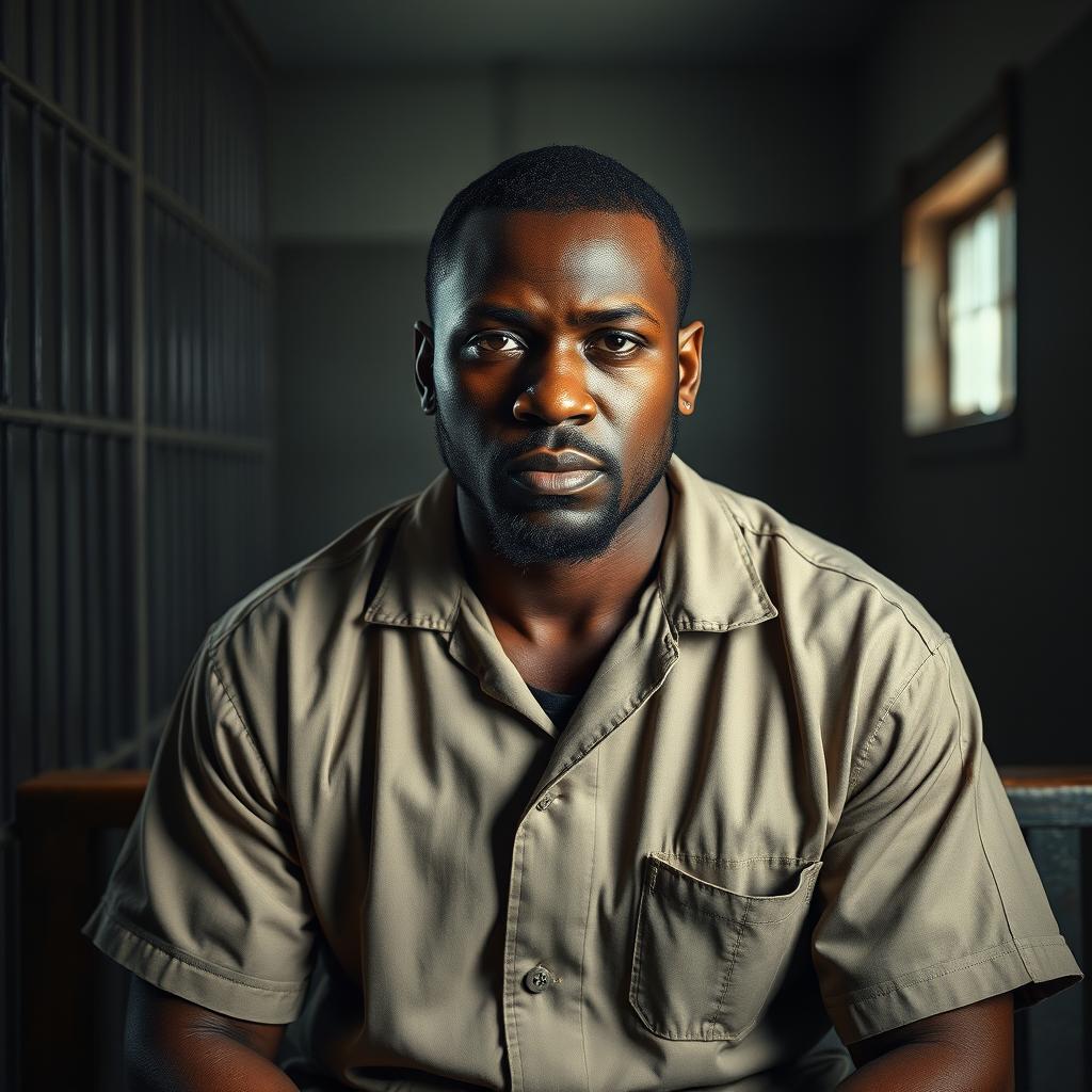 Reflecting on Life: A Portrait in a Holding Cell