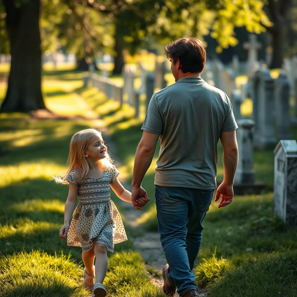 A Joyful Stroll: Father and Daughter Bonding