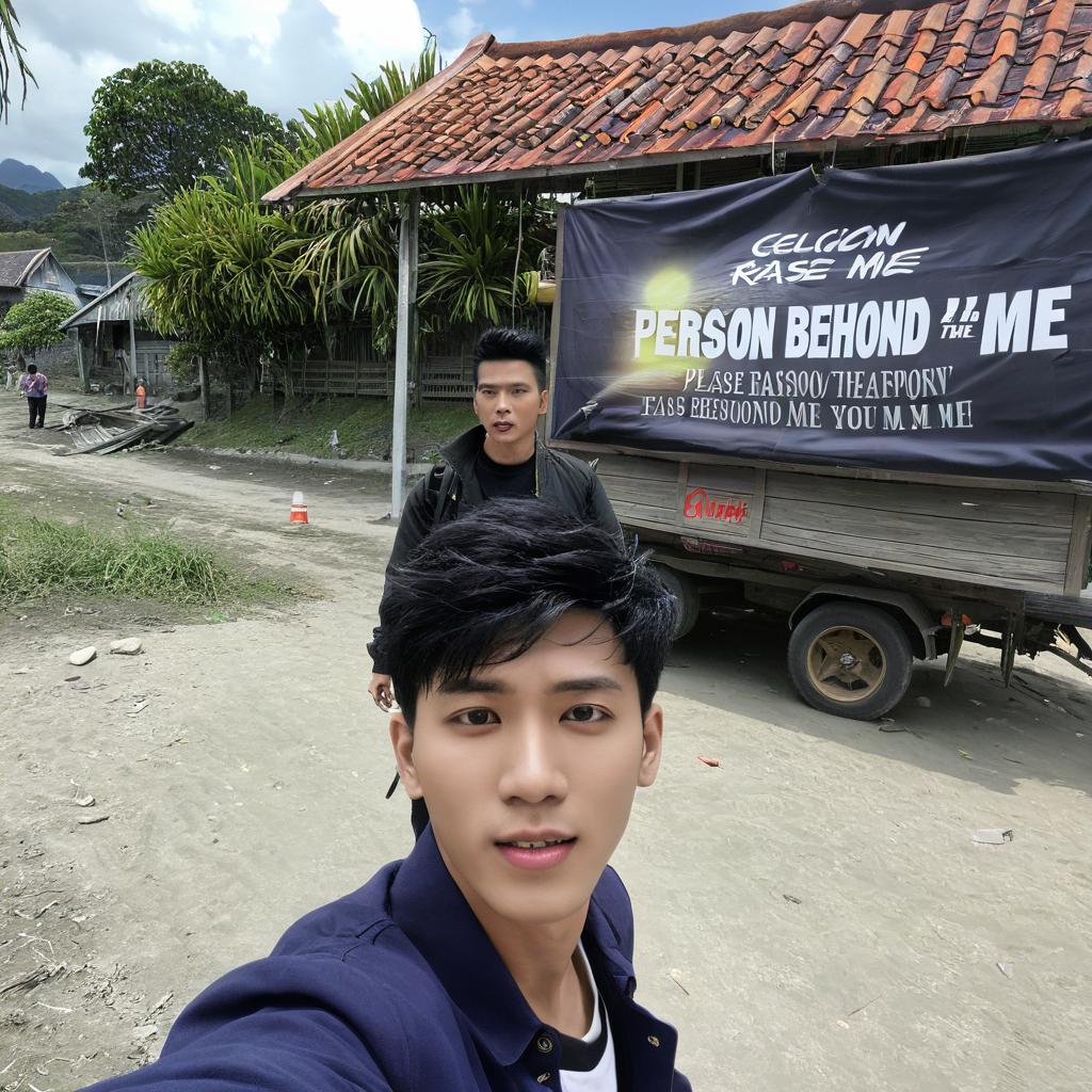  Chill Vibes: Casual Selfie in Rural Setting