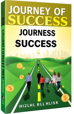 A visually striking book cover titled 'Journey of Success' that captures the themes of money and economics