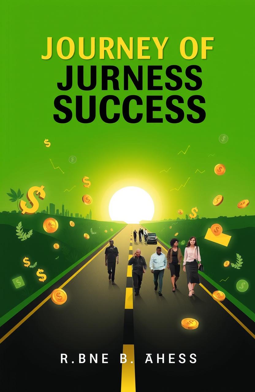A visually striking book cover titled 'Journey of Success' that captures the themes of money and economics