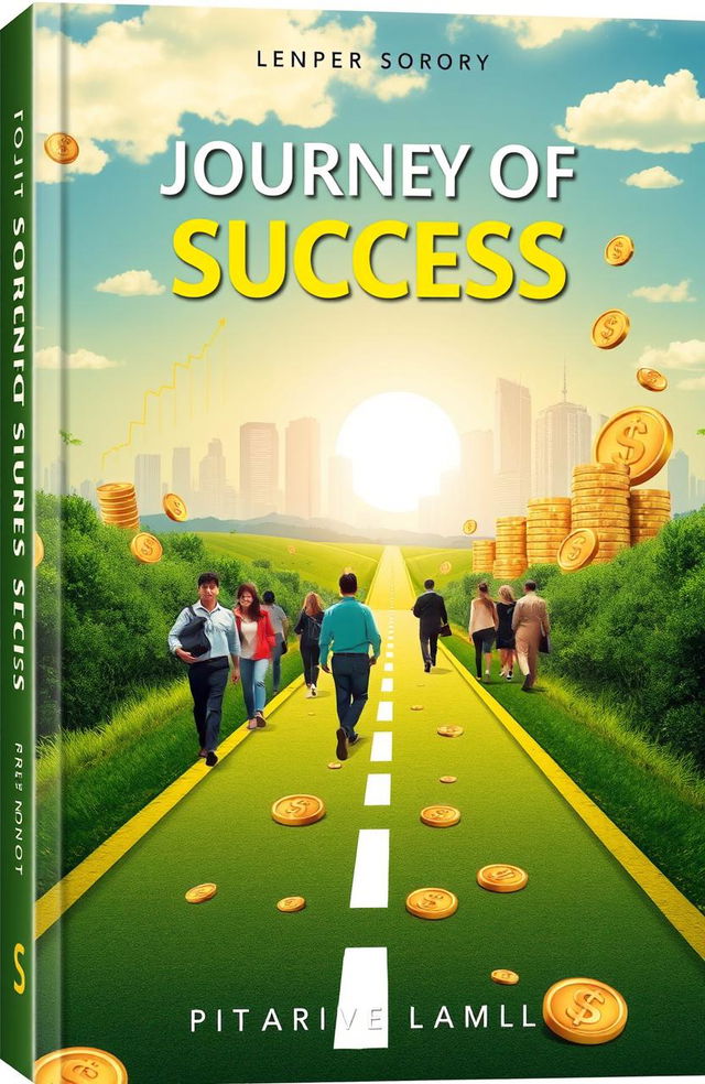 A visually striking book cover titled 'Journey of Success' that captures the themes of money and economics