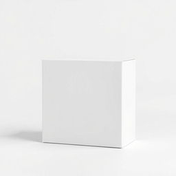 A blank mockup of a square-shaped packaging design, featuring a minimalist style