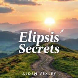 A flat cover design for a book titled 'Elipsis Secrets' by Alden Vexley