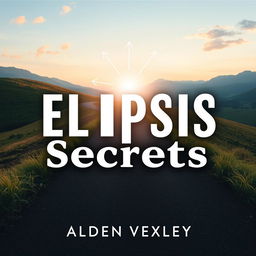 A flat cover design for a book titled 'Elipsis Secrets' by Alden Vexley