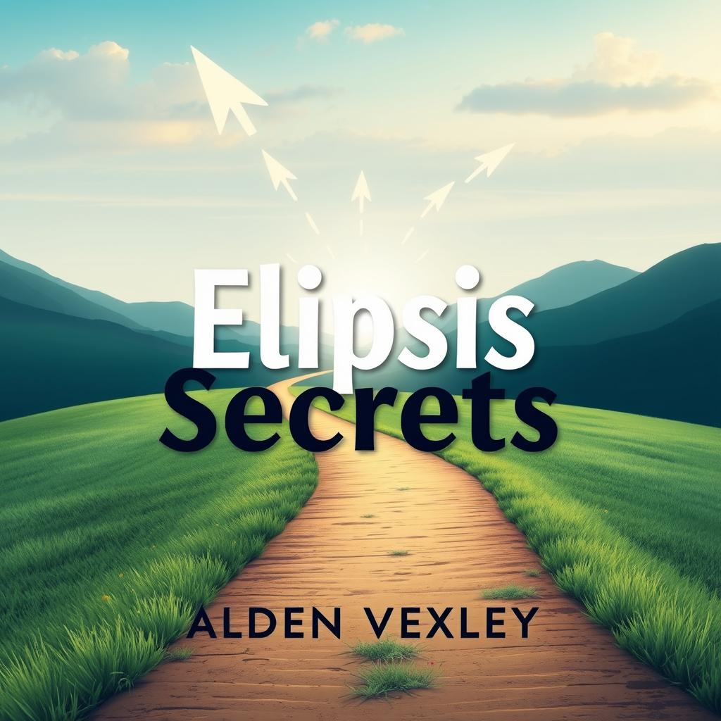 A flat cover design for a book titled 'Elipsis Secrets' by Alden Vexley