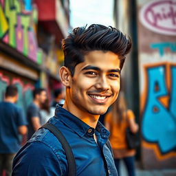 A detailed portrait of a confident young man, Juan D