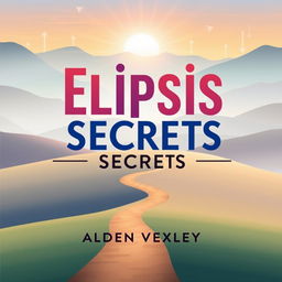 A flat book cover design titled 'Elipsis Secrets' by Alden Vexley