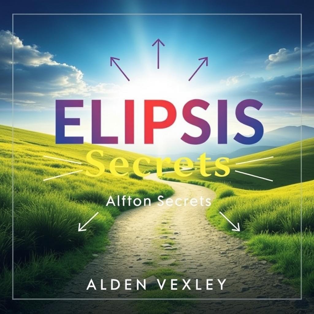 A flat book cover design titled 'Elipsis Secrets' by Alden Vexley