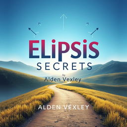 A flat book cover design titled 'Elipsis Secrets' by Alden Vexley