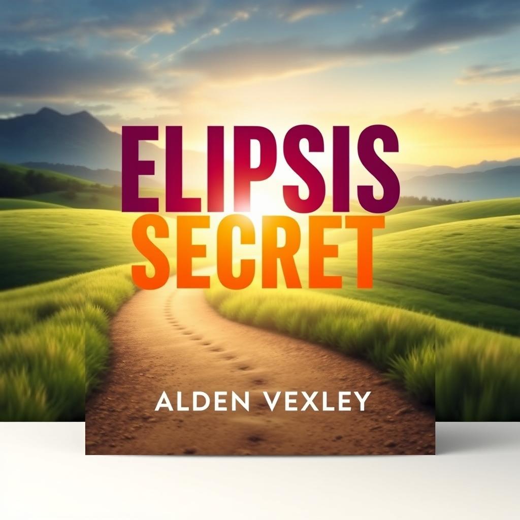 A flat book cover design for 'Elipsis Secrets' by Alden Vexley