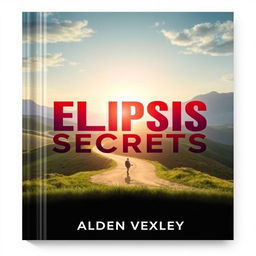A flat book cover design for 'Elipsis Secrets' by Alden Vexley
